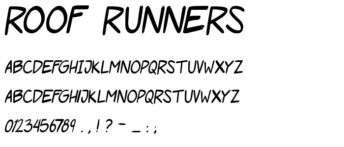 Roof Runners font